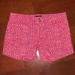 American Eagle pink printed geometric shorts